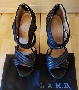 L.A.M.B. Bernadette Platform Wedges